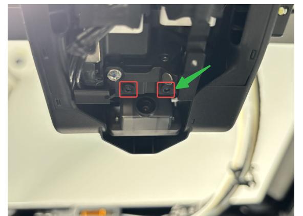 Screw position on magnet bracket