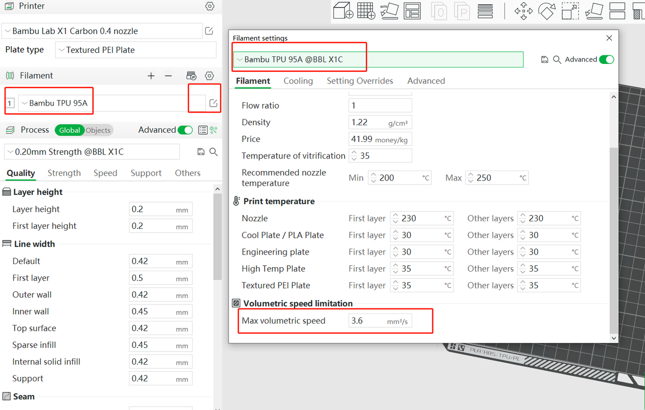 TPU Typical Pressure Advance Setting - Troubleshooting - Bambu Lab