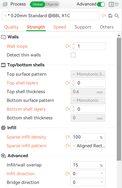 Printing tips for transparent PETG