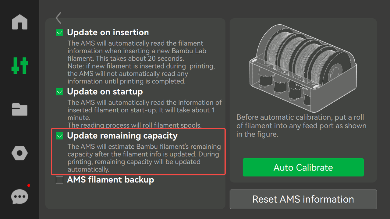 I ran out of filament. I erased all printed parameters from the